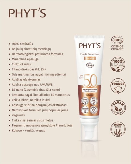 Phyt's kosmetika gera kaina internetu