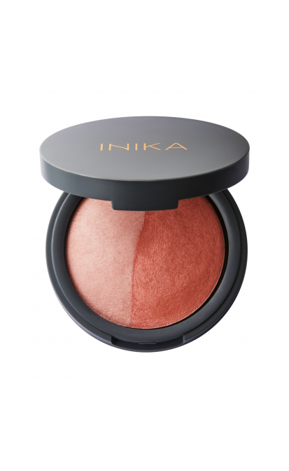 INIKA ORGANIC kompaktiniai mineraliniai skaistalai duo burnt peach 6,5 g