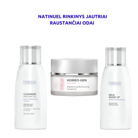 NATINUEL rinkinys jautriai, raustančiai odai