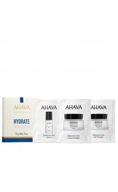 AHAVA hydrate me trio mėginėlių rinkinys