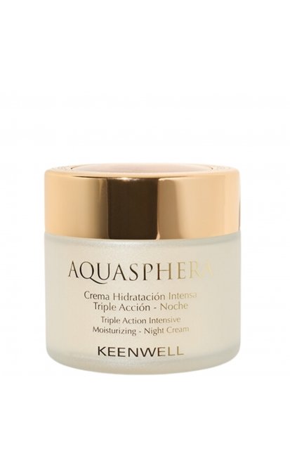 KEENWELL aquasphera trejopo poveikio intensyviai drėkinantis naktinis kremas 80 ml
