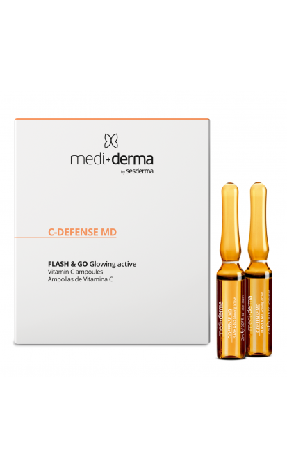 MEDIDERMA flash&go skaistinančios ampulės su vit c 5x2 ml