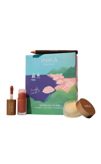 INIKA nourishing lip care trio rinkinys
