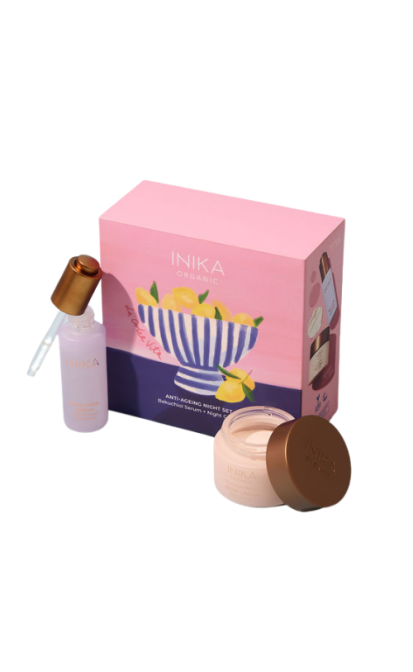INIKA ORGANIC anti ageing night duo dovanų rinkinys