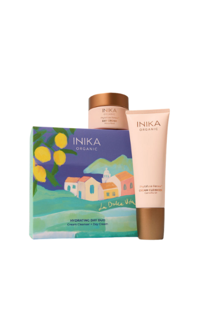 INIKA ORGANIC hydrating day skin duo dovanų rinkinys
