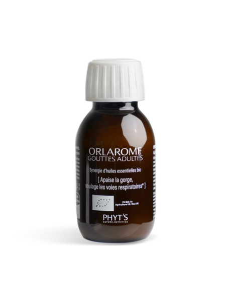 ORLAROME lašai suaugusiems – augalinis maisto papildas su ekologiškais eteriniais aliejais. Sudėtyje esantis eukaliptas prisideda prie gerklės komforto ir kvėpavimo sistemos palaikymo. 90 ml.