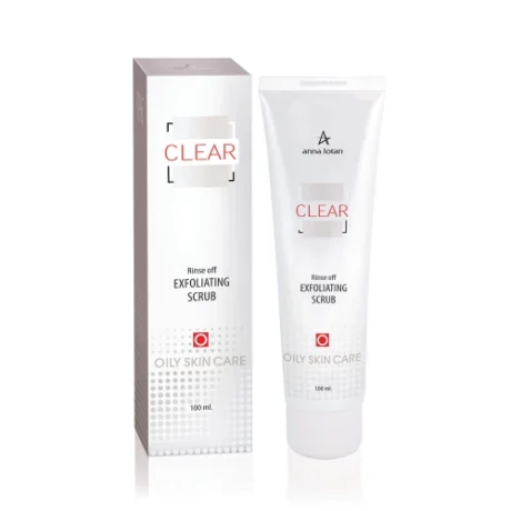 ANNA LOTAN clear veido šveitiklis riebiai odai 100 ml