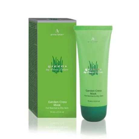 ANNA LOTAN greens sėjamosios pipirinės kaukė sausai odai 70 ml