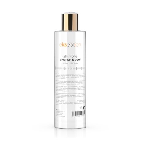 EKSEPTION all in one cleanse & peel valomasis pienelis su poli-hidroksi rūgštimis 400 ml