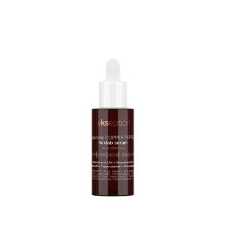 EKSEPTION mix lab ha cooper peptide serumas odos atjauninimui, drėkinimui ir apsaugai 75 ml