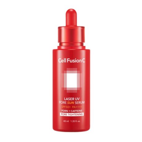 CELL FUSION poras mažinantis serumas laser uv pore sun serum spf 50+ pa+++