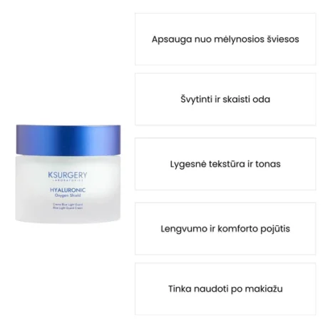 KSURGERY oxygen shield blue light guard veido kremas 50ml