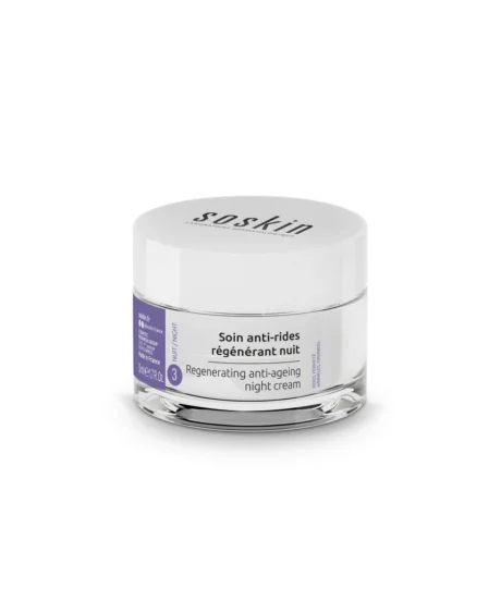 SOSKIN regenerating anti-wrinkle night treatment atkuriamojo poveikio naktinis kremas brandžiai odai 50ml