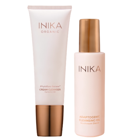 INIKA ORGANIC kreminis prausiklis + valomasis aliejus