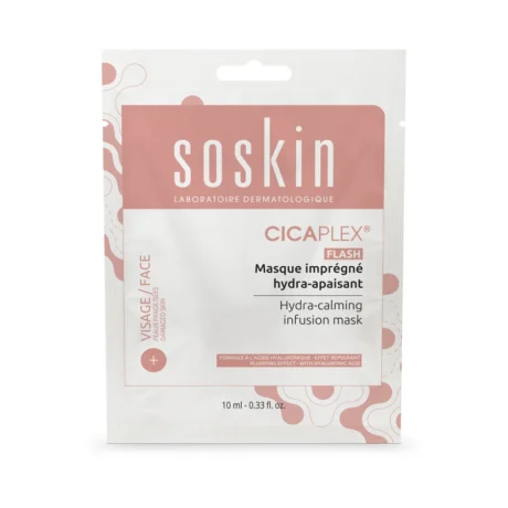 SOSKIN hydra-calming infusion mask bioceliuliozinė drėkinamoji kaukė1vnt