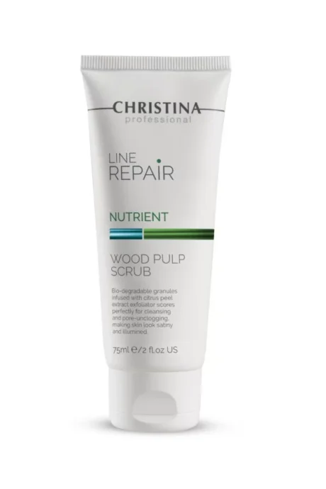 Christina Line Repair Nutrient Wood Pulp Scrub kreminis veido šveitiklis, 75 ml